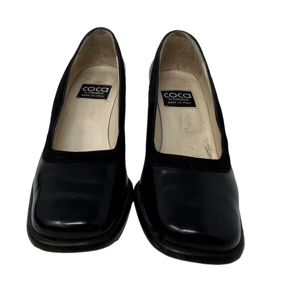 Vintage Coca by Maraolo‎ Career Workwear Black Heel Black Pumps Heels 6B - Picture 3 of 8